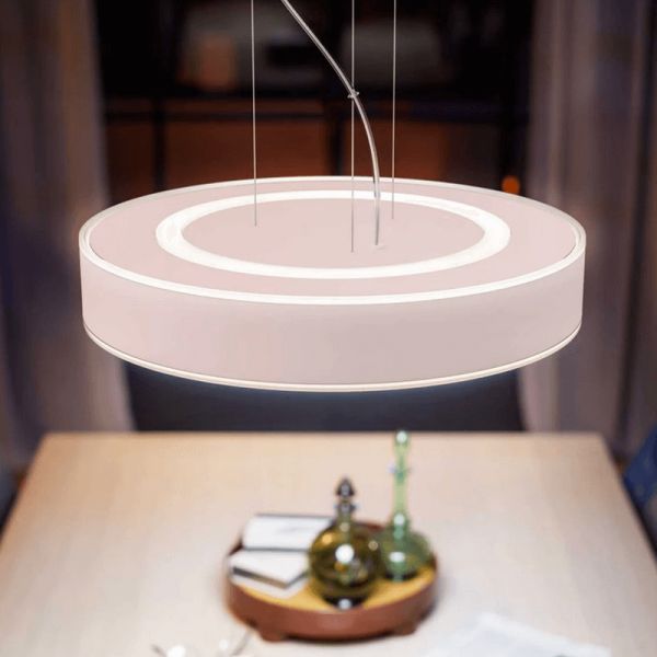 Plafonnier LED intelligent Enrave blanc 33,5W lumière allumée