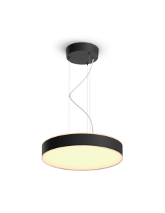 Lámpara techo LED inteligente Enrave negro 33,5W | LeonLeds