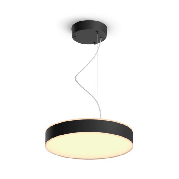 Lámpara techo LED inteligente Enrave negro 33,5W | LeonLeds