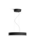 Lámpara techo LED inteligente Enrave negro 33,5W detalle luz apagada
