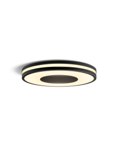 Plafón techo LED inteligente Being negro 22,5W | LeonLeds