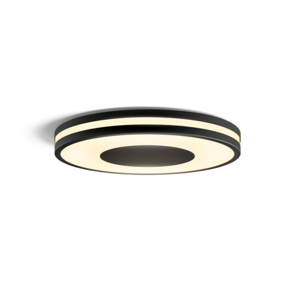 Plafón techo LED inteligente Being negro 22,5W | LeonLeds