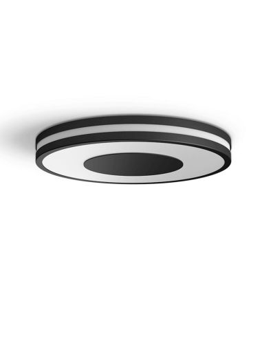 Plafón techo LED inteligente Being negro 22,5W luz apagada