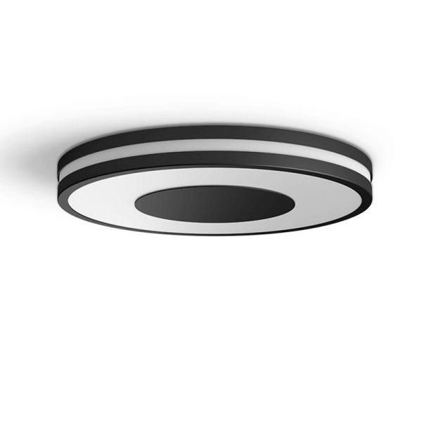 Plafón techo LED inteligente Being negro 22,5W luz apagada