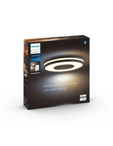 Plafón techo LED inteligente Being negro 22,5W caja producto