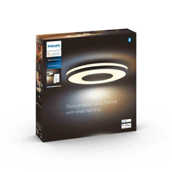 Plafonnier LED intelligent Being noir 22,5W boîte de produit