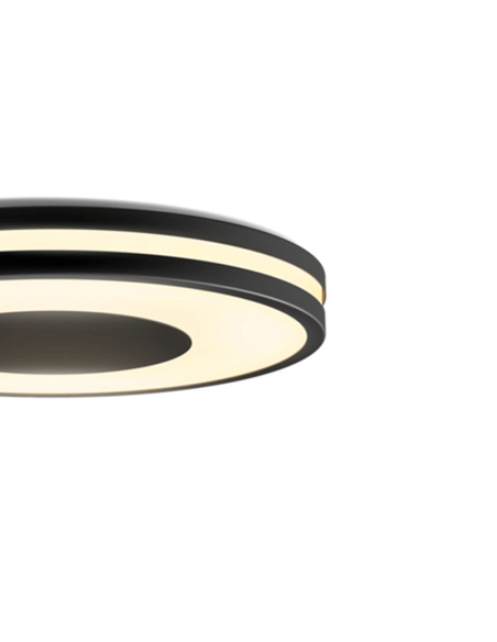 Plafón techo LED inteligente Being negro 22,5W luz encendida