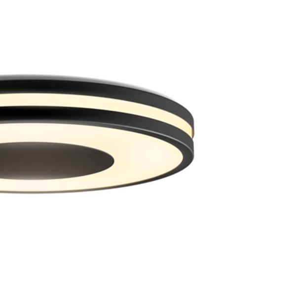 Plafón techo LED inteligente Being negro 22,5W luz encendida