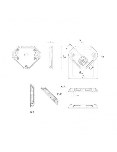 Voyant d'avertissement à led pour chariots élévateurs Was