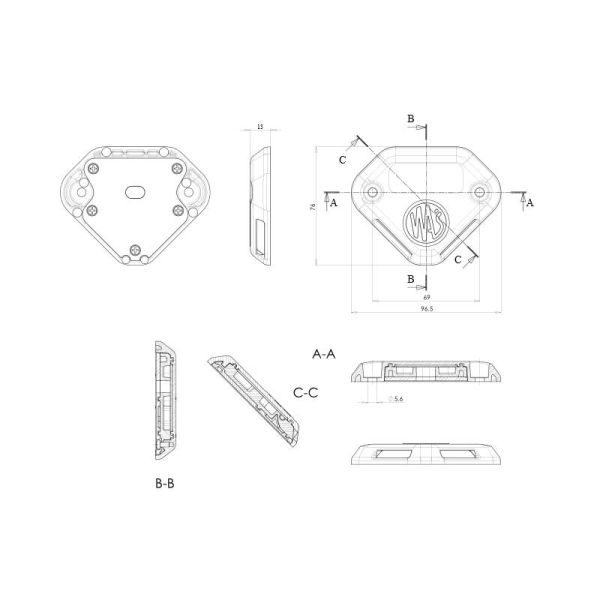 Luz de advertencia Led para maquinas elevadoras Was