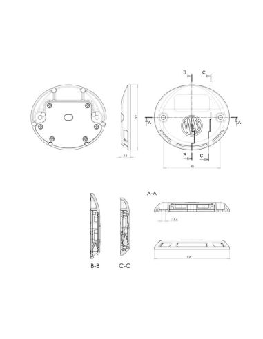 Voyant d'avertissement LED rond pour...