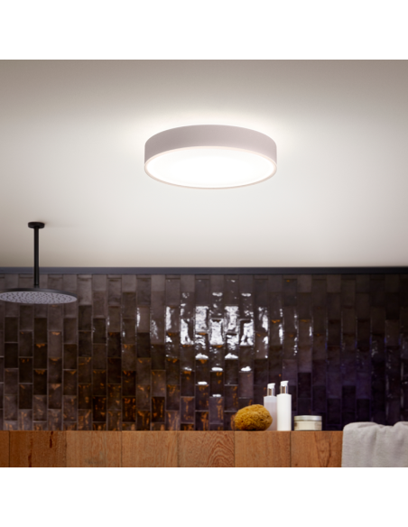 Plafón techo LED inteligente Enrave mediano blanco foto ambiente