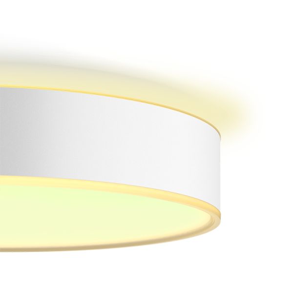 Plafón techo LED inteligente Enrave mediano blanco luz encendida