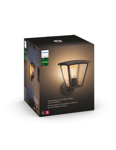 Aplique para exterior LED Inara Negro 1 luz 7W caja producto