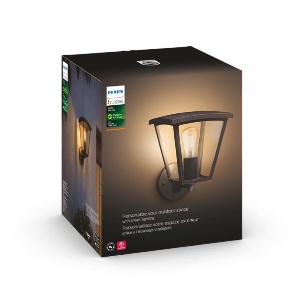 Aplique para exterior LED Inara Negro 1 luz 7W caja producto