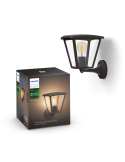 Aplique para exterior LED Inara Negro 1 luz 7W caja y producto