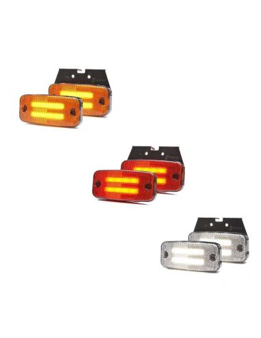 Pilotos LED de Galibo para remolques para camiones LED 24V Camión 12V luces remolque ambar blanca y roja de Was | LeonLeds