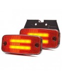 Pilotos LED de Galibo para remolques para camiones LED 24V Camión 12V luces remolque ambar blanca y roja de Was | LeonLeds