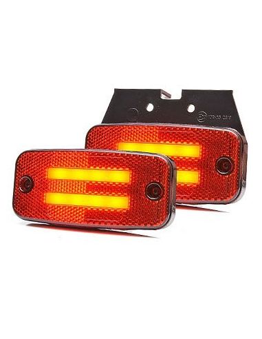 Pilotos LED de Galibo para remolques para camiones LED 24V Camión 12V luces remolque ambar blanca y roja de Was | LeonLeds