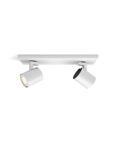 Foco LED 2 luces Runner blanco 2x5W | LeonLeds