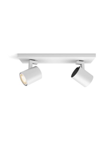 Foco LED 2 luces Runner blanco 2x5W | LeonLeds