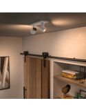 Foco LED 2 luces Runner blanco 2x5W en una habitacion