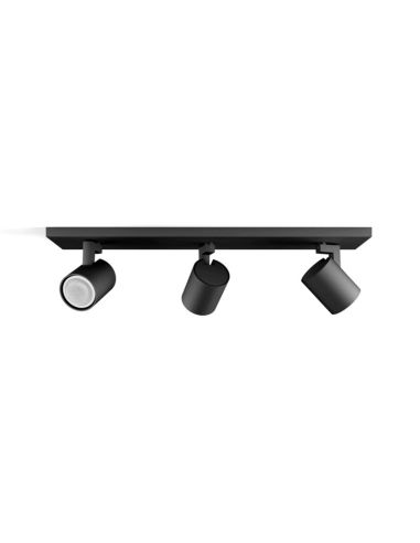 Foco LED 3 luces Runner negro detalles producto