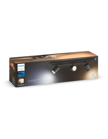 Foco LED 3 luces Runner negro caja producto