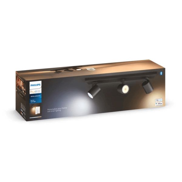 Foco LED 3 luces Runner negro caja producto