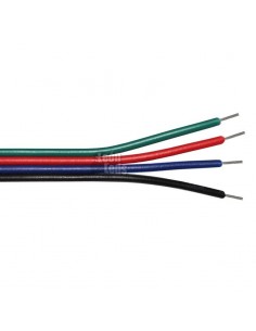 Royo de Cable RGB de Conexión Tiras Led RGB 4 Cables | LeonLeds 2