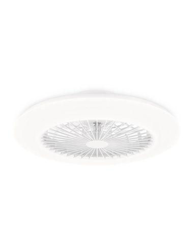 Plafón Ventilador LED de techo Amigo, blanco DC - 20W - Luz regulable 2700K A 6500K 4000Lm Philips | LeonLeds