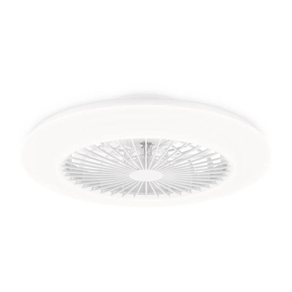 Plafón Ventilador LED de techo Amigo, blanco DC - 20W - Luz regulable 2700K A 6500K 4000Lm Philips | LeonLeds