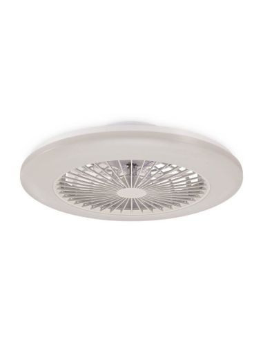 Plafón Ventilador LED de techo Amigo, blanco DC - 20W - Luz regulable 2700K A 6500K 4000Lm Philips | LeonLeds