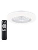 Plafón Ventilador LED de techo Amigo, blanco DC - 20W - Luz regulable 2700K A 6500K 4000Lm Philips | LeonLeds