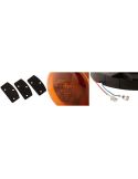 Rotativo LED ámbar RotaLED Compact con cable 12/24V Sujección con tornillo 2RL 014 979 001