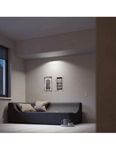 Pack focos empotrables redondo Milliskin blanco Philips en una habitación