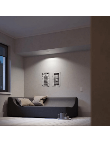 Pack focos empotrables redondo Milliskin blanco Philips en una habitación