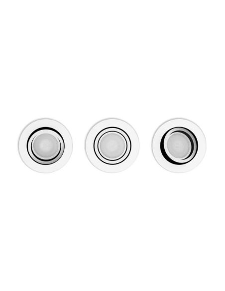 Pack focos empotrables redondo Milliskin blanco Philips Hue detalle productos