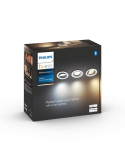 Pack focos empotrables redondo Milliskin blanco Philips Hue caja producto