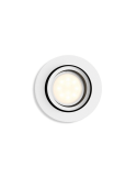 Pack spots encastrables ronds Milliskin blanc détail spot individuel Philips Hue