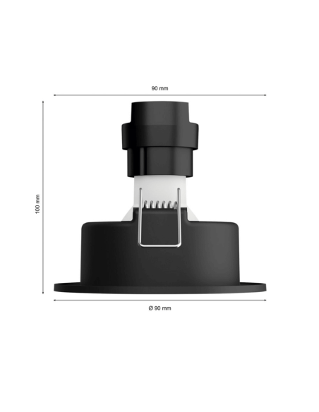 Pack focos empotrables redondo Milliskin blanco Philips Hue medidas producto