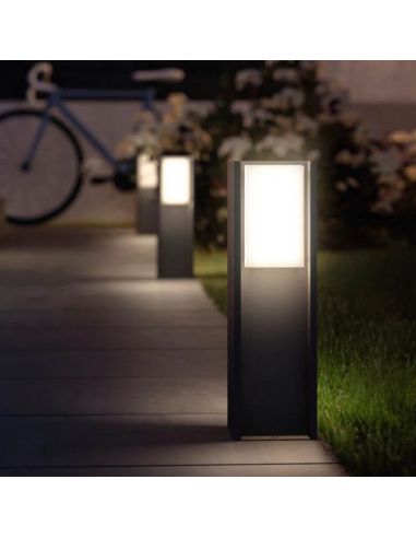 Baliza LED exterior inteligente Turaco antracita caja producto