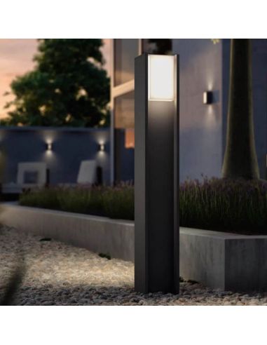 Baliza LED exterior inteligente Turaco antracita Philips Hue detalles producto exterior