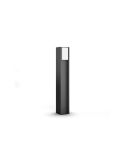 Baliza LED exterior inteligente Turaco antracita Philips Hue detalle luz apagada