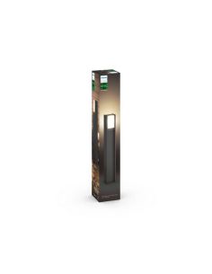 Baliza LED exterior inteligente Turaco antracita Philips Hue | LeonLeds 2