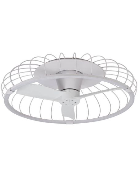 Ventilador de teto branco com luz Nature 7808 Mantra Lighting com controle remoto | LeonLes