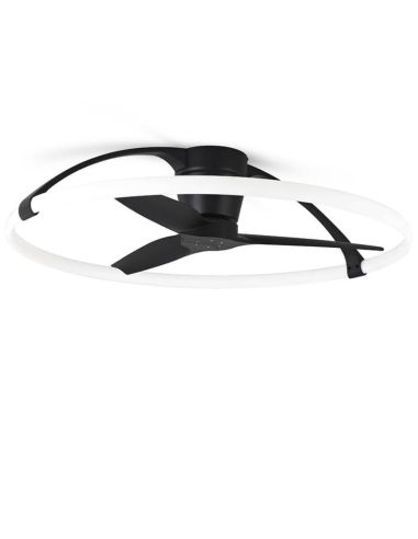 Ventilador de techo LED negro con mando a distancia Nepal 7531 Mantra con mando a distancia | LeonLeds