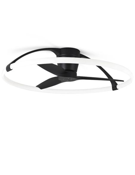 Ventilador de techo LED negro con mando a distancia Nepal 7531 Mantra con mando a distancia | LeonLeds