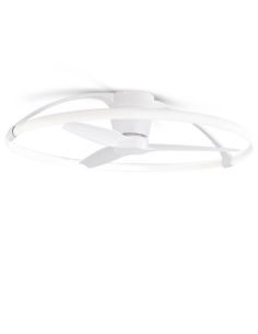 Ventilador de techo LED potente y silencioso Blanco Nepal 7530 Mantra | LeonLeds