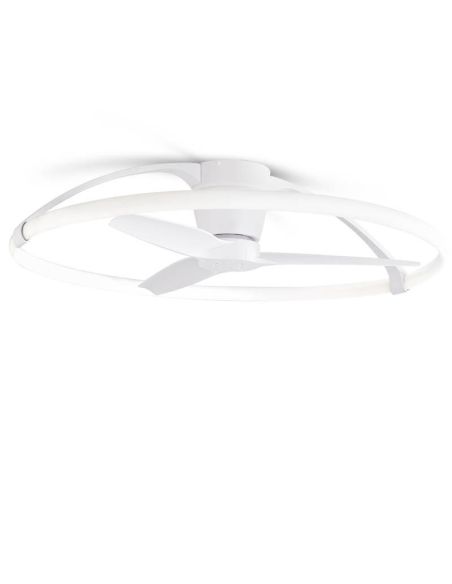 Ventilador de techo LED potente y silencioso Blanco Nepal 7530 Mantra | LeonLeds